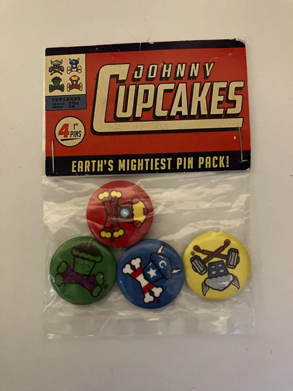 Johnny Cupcakes Earth’s Mightiest Pin Pack
